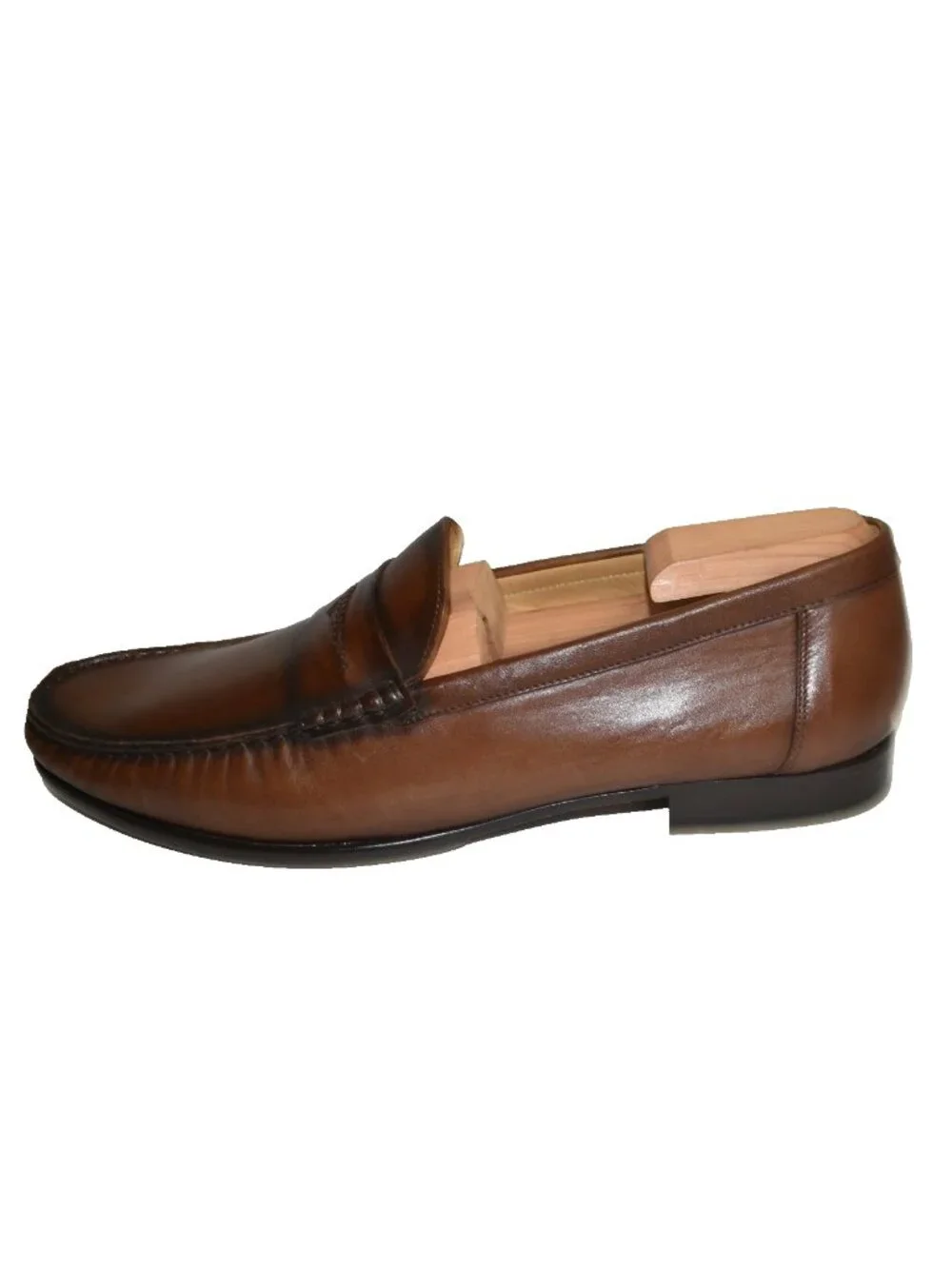 New Mezlan Malaga Penny Loafer Cognac Size 11 M DD36